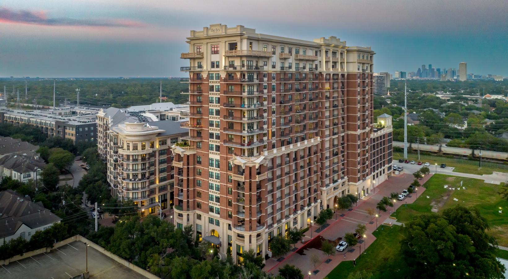 The essence of exceptional living a large building with many windows